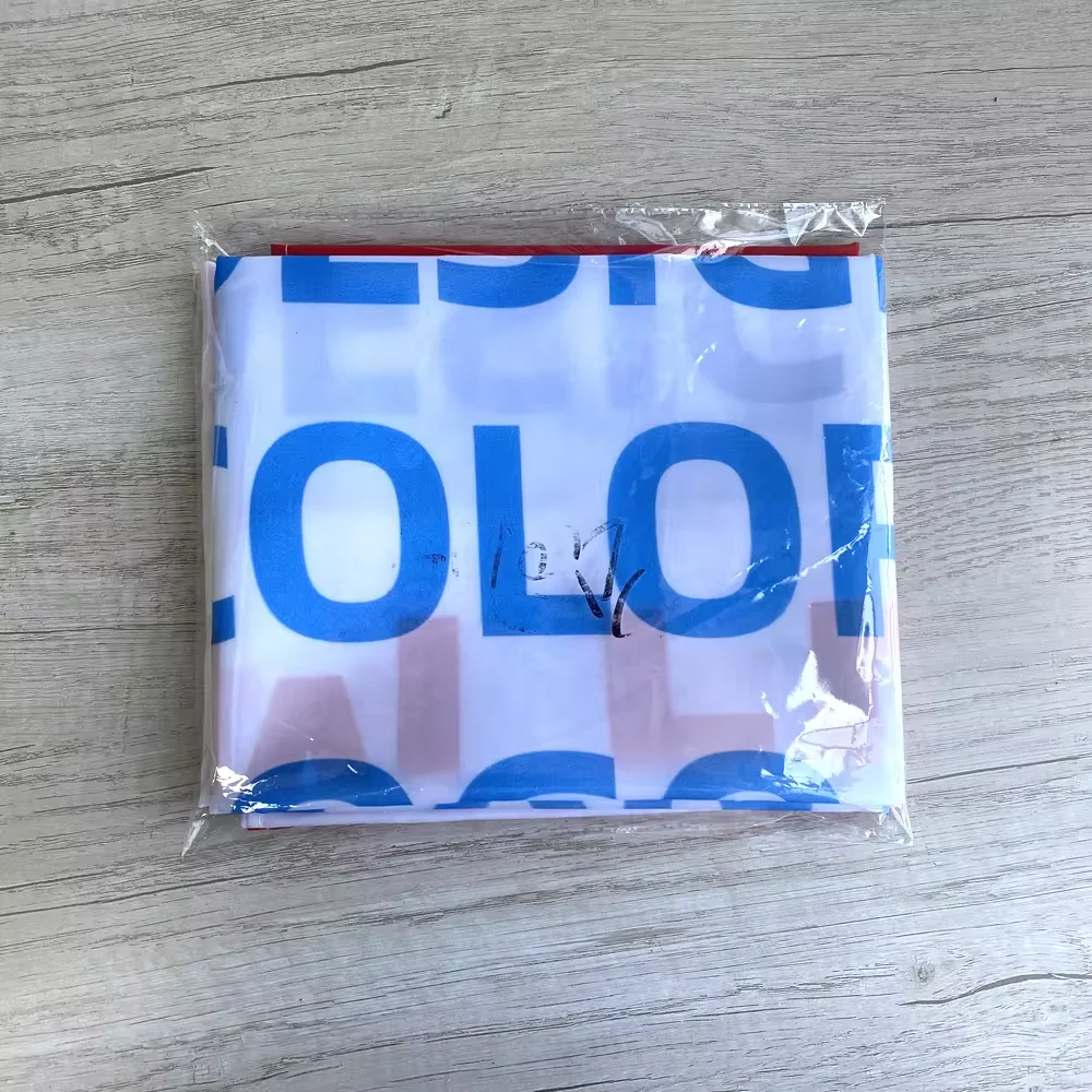 Custom dye sublimation outdoor promotional large stretch polyester flex cloth fabric tension sign banner flag printing