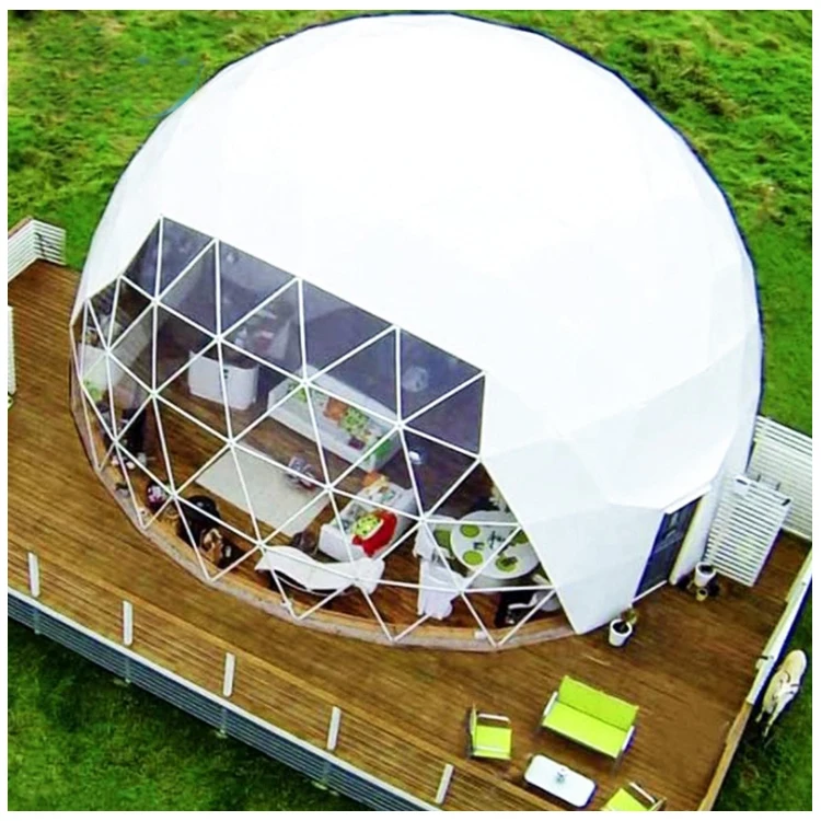 
Winter Outdoor Luxury Igloo Geodesic Glamping Clear Dome House Tent for camping 