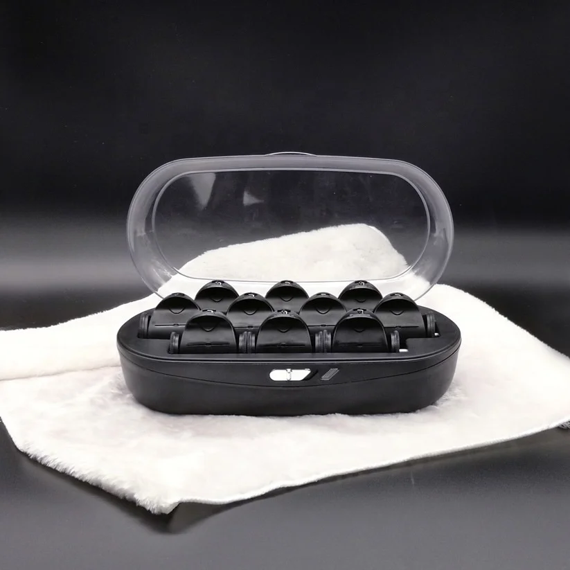 High Quality Instant Heat Tourmaline Ceramic Flocked Hot Rollers, Hot Hair Curler Rollers for Mega Volume and Smooth Waves