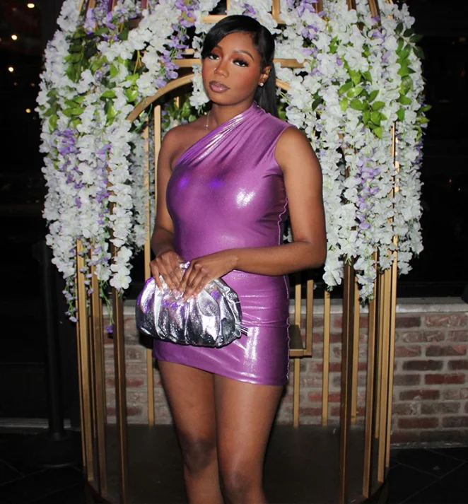 Fashion XS-XL Metallic bright mini dress women 2022 sexy club party sleeveless asymmetrical shoulder slim bodycon Dress