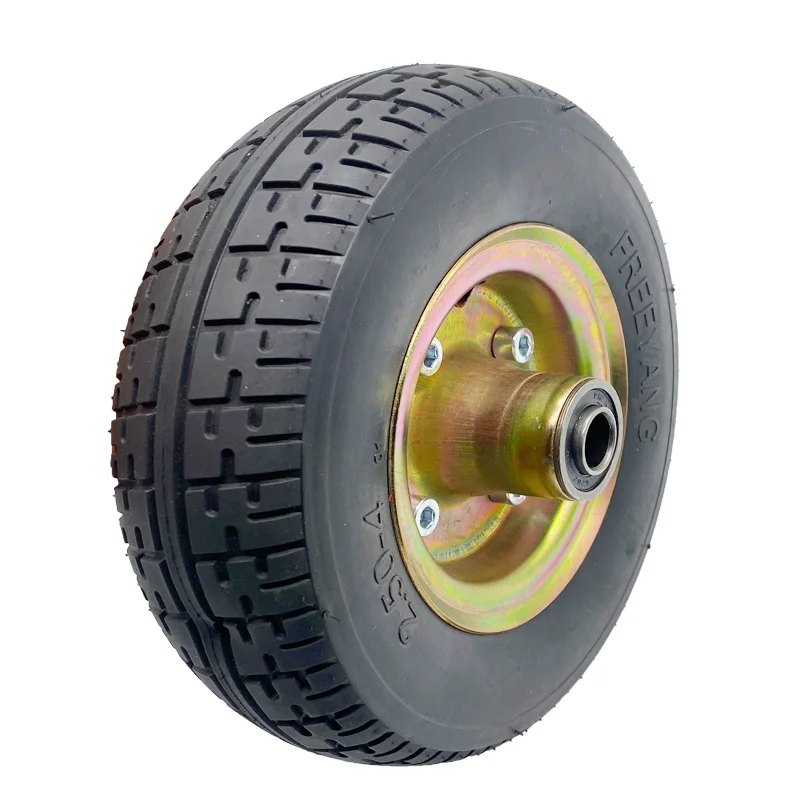8 inch Solid non-pneumatic tires 2.50-4 rubber solid tire with hub scooter tyre for e scooter