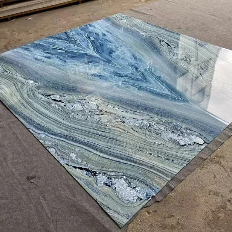 Wholesale 1.22m*2.44m Smooth Beautiful 3MM thickness PVC UV Marble Sheet Marble embossed board for dec