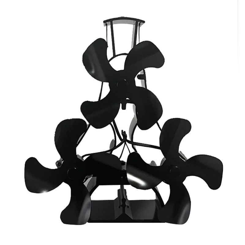 OEM 12-Blade Stove Fan Heat Powered No Battery Required For Log Burning Fireplace Circulating Warm Air