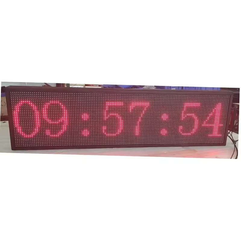 Cheap price practical desktop flexible led screen time clock LED flexible screen