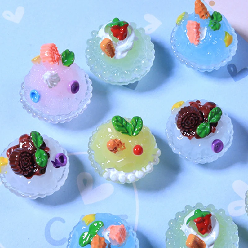 Superior Resin Flatback Charms Slime Charms Sand Ice Donut Resin Cabochons For Diy Crafts