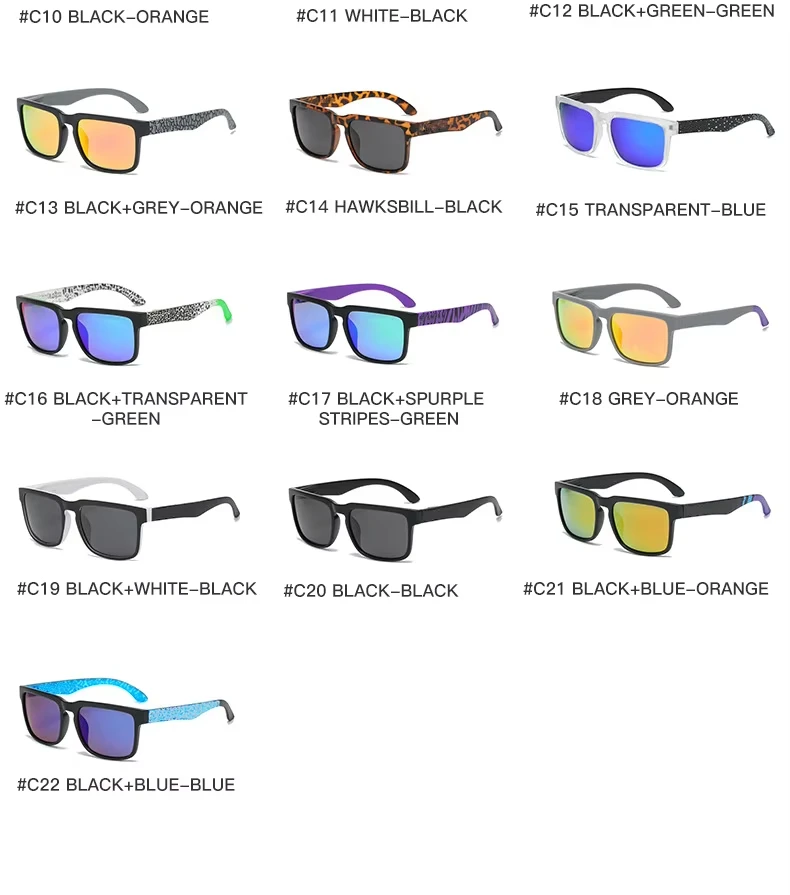 2025 Wholesale Custom Logo Plastic Shades Sunglasses Women Men SPY Sun Glasses Polarized Eyewears Square Sunglasses