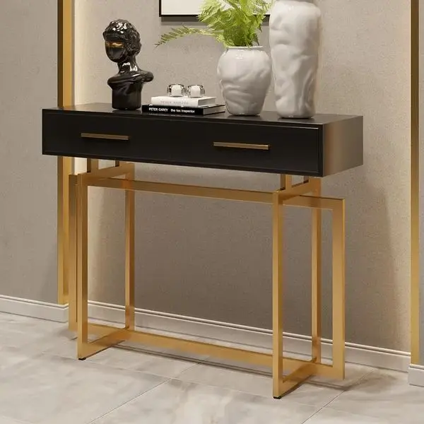 NOVA Luxury Hallway Antique Chinese Wooden Hotel Home Narrow Console Tables With Drawer Minimalist Living Room Furniture