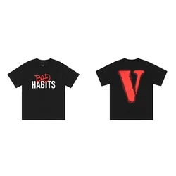 2022 High Quality New Juice Wrld X Legends Never Die T-shirt Big V Mens T Shirt