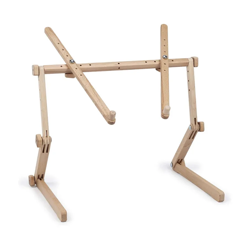 needlework table tapestry embroidery tools hooping station cross stitch scroll fram beech wood stand rack embroidery holder