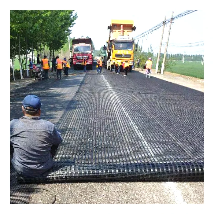 Fiberglass grid gravel grid paver geogrid paver asphalt reinforced fiberglass geogrid material fiberglass geogrid