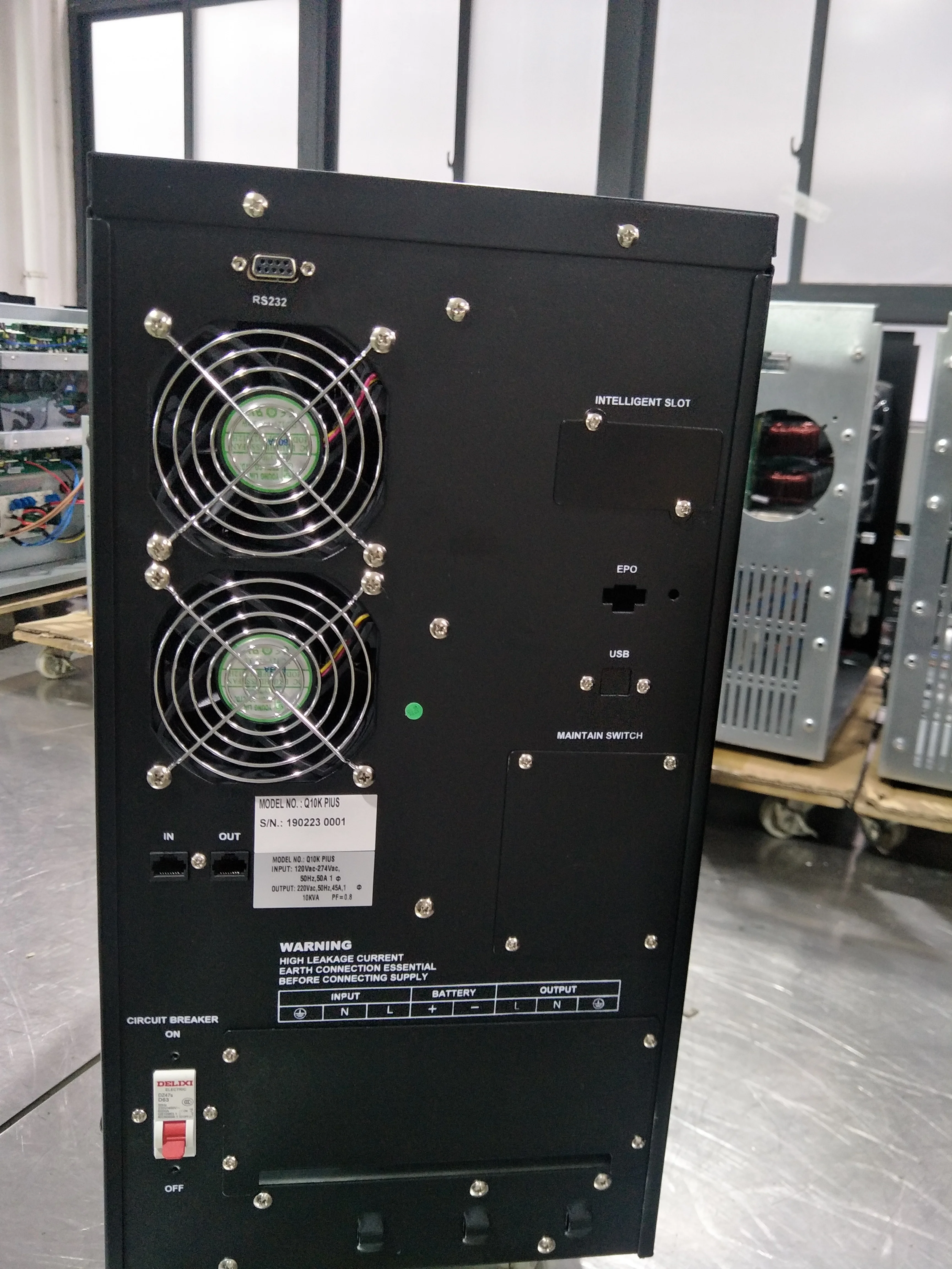 High Frequency Online UPS Uninterruptible Power Supply 6KVA 10KVA 20KVA Latest Three Level Tech for Indoor Application.