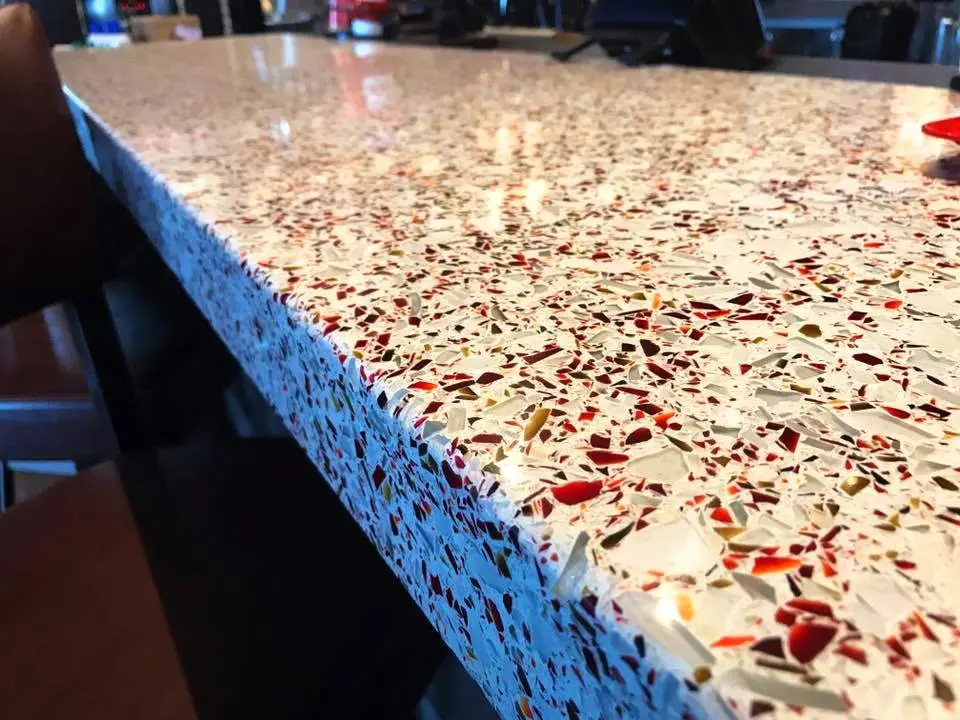 BOTON STONE Ruby Grain Terrazzo Stone Kitchen Countertop Ceramic Tiles Terrazzo Tiles Stone