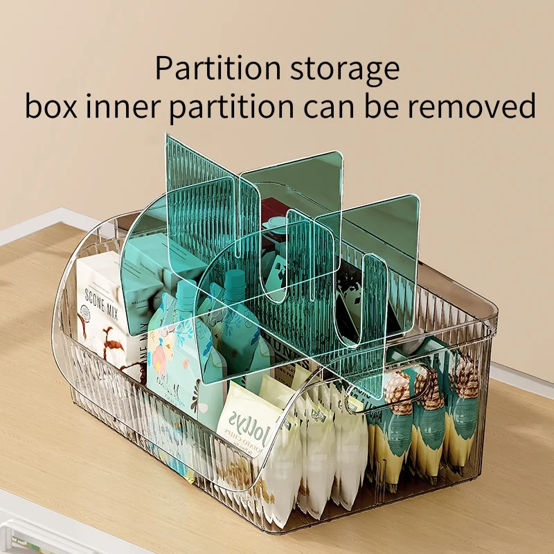 Clutter storage basket  Household tabletop snack toy storage basket Plastic Kitchen cabinet storage box