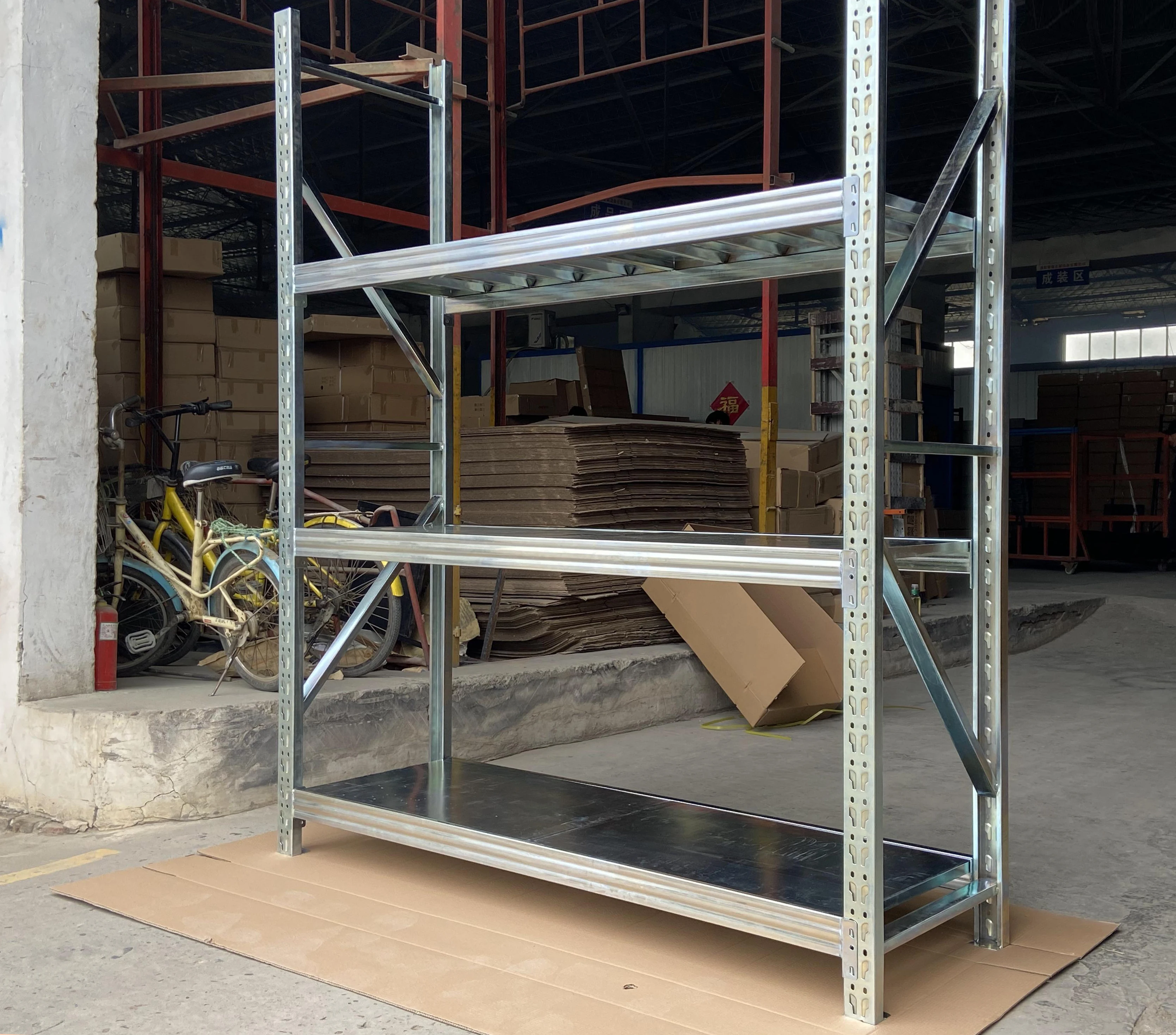 Manufacturer in Morgie metal Racks with visibility space multiple shelving flexible storage solutions for warehouse galvanized