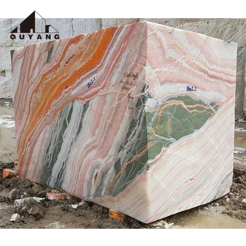 Customize Home Decoration Natural Stone Luxury Countertop Marble Dining Table Onyx Raw Stone Big Slab