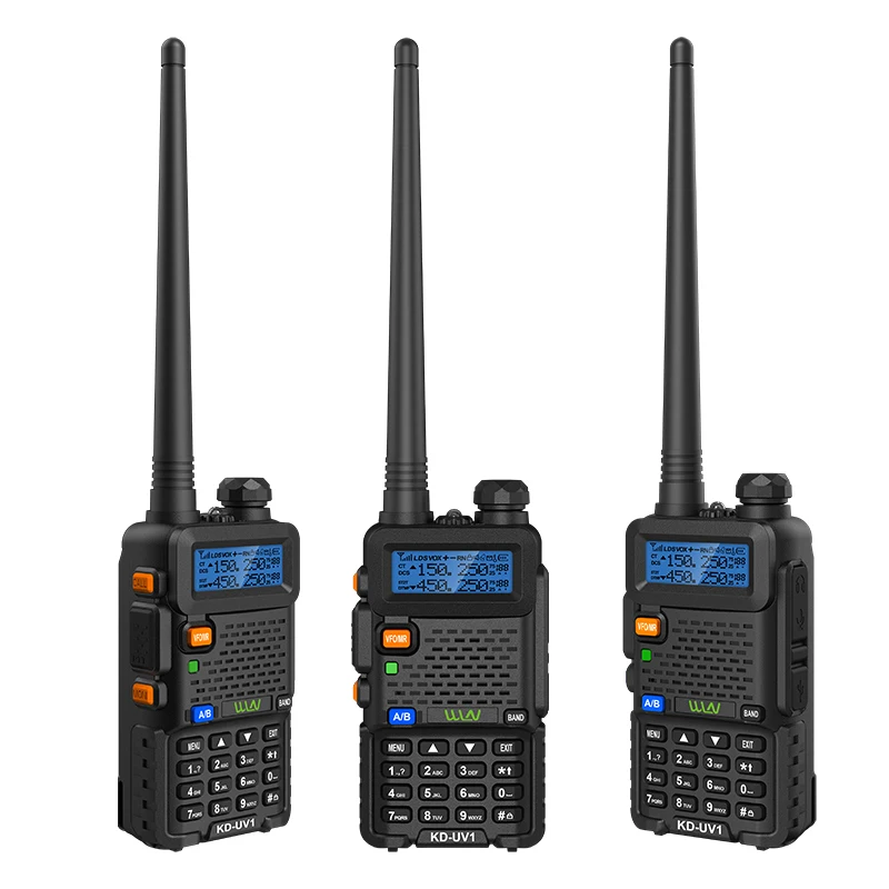 WLN walkie talkie KD-UV1 Long Range Duan-band UHF400-470MHz VHF136-174MHz high power Ham Radio walkie talkie