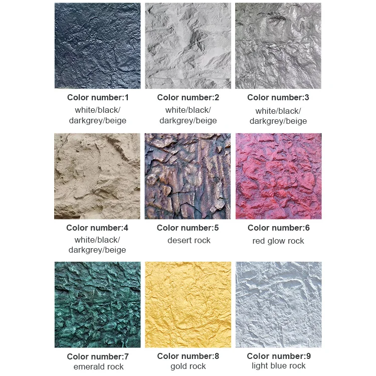 Rich Performance High Quality Decoration FRP Board Veneer Volcanic Faux Rock Stone Wall Panel for Exterior Cladding