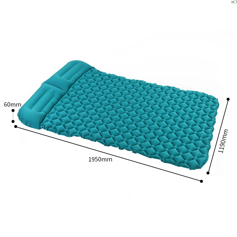 NPOT Outdoor Camping Mat Double Inflatable Sleeping Pad Extra Wide Tent Sleeping Pad Portable Ultralight Air Mattress