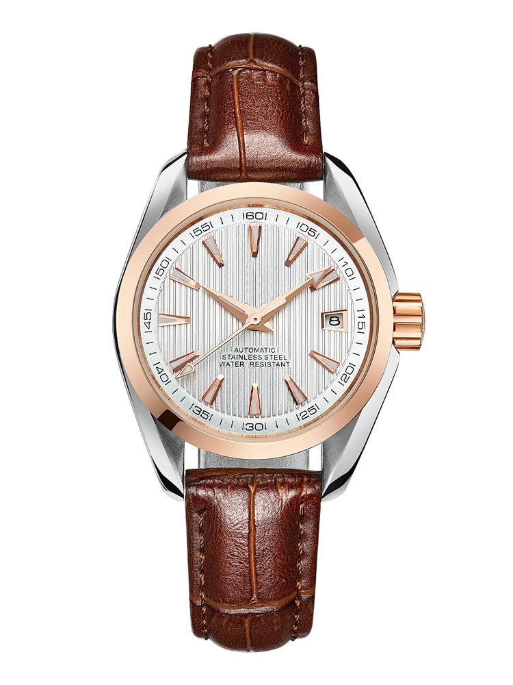 Multifunctional Luminous Fashion 30m Waterproof Mechanical Movement Ladies Watch