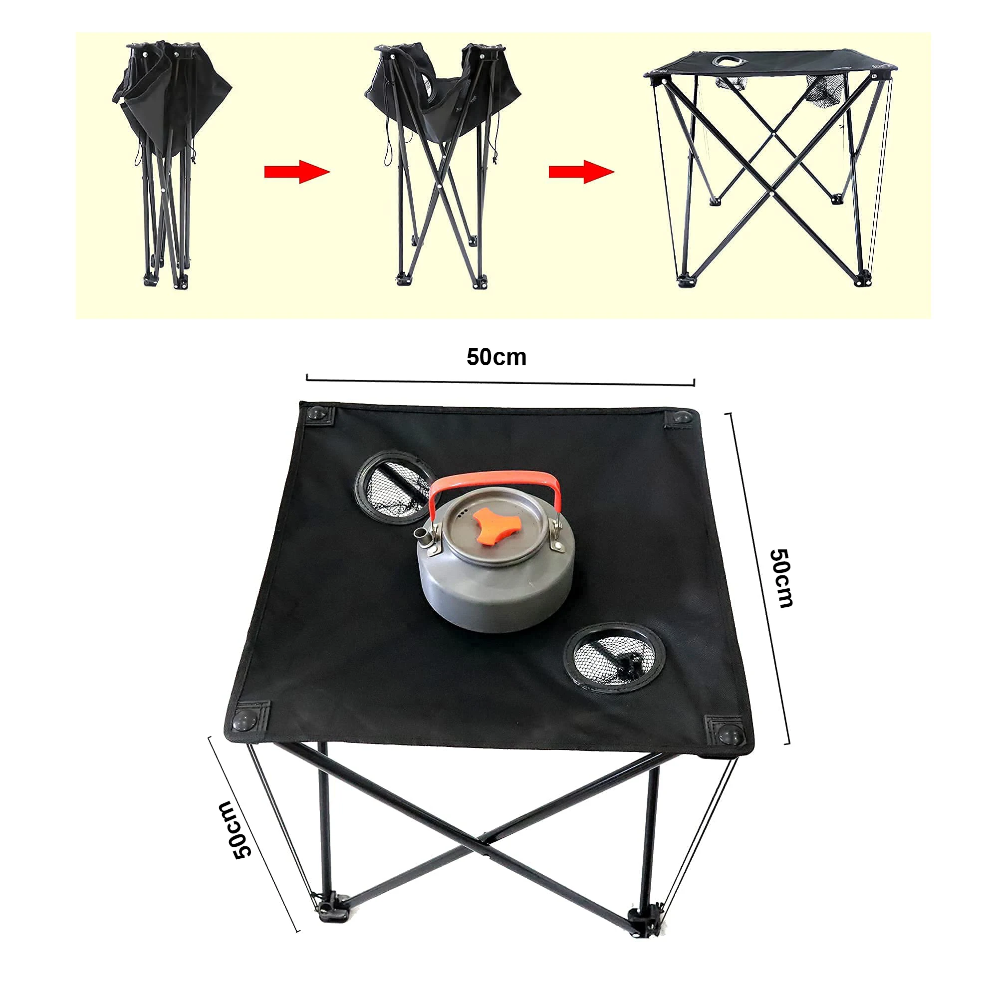 Customized Foldable aluminum Outdoor Camping  Folding Table With Carry Bag outdoor portable table