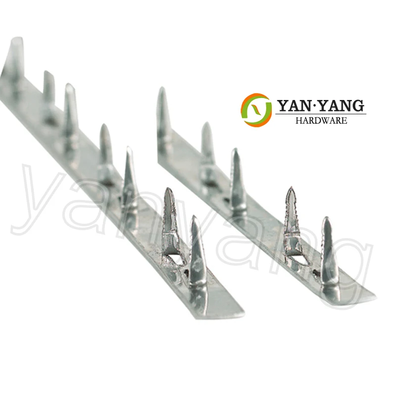 Yanyang factory durable no PVC cover 27 inch furniture metal strip upholstery one meter long sofa iron metal tack strip