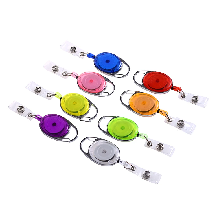 Выдвижной Катушка Yoyo значок клип ремешок ID Card Holder