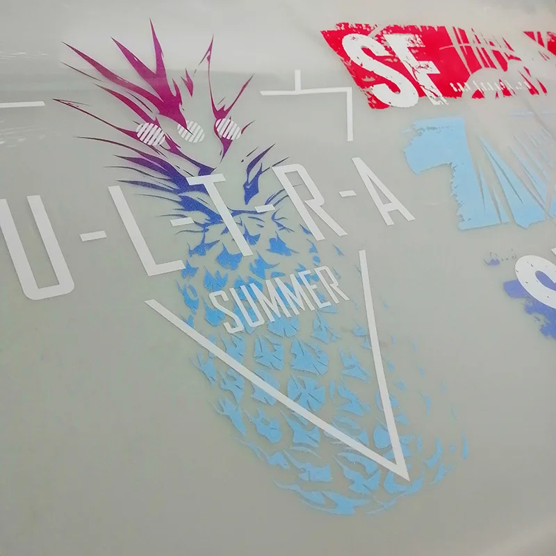 Wholesale Custom Designs Brand Name Logo Plastisol A3 DTF Vinyl Film 3D Heat Press Transfer Stickers Labels for T Shirts