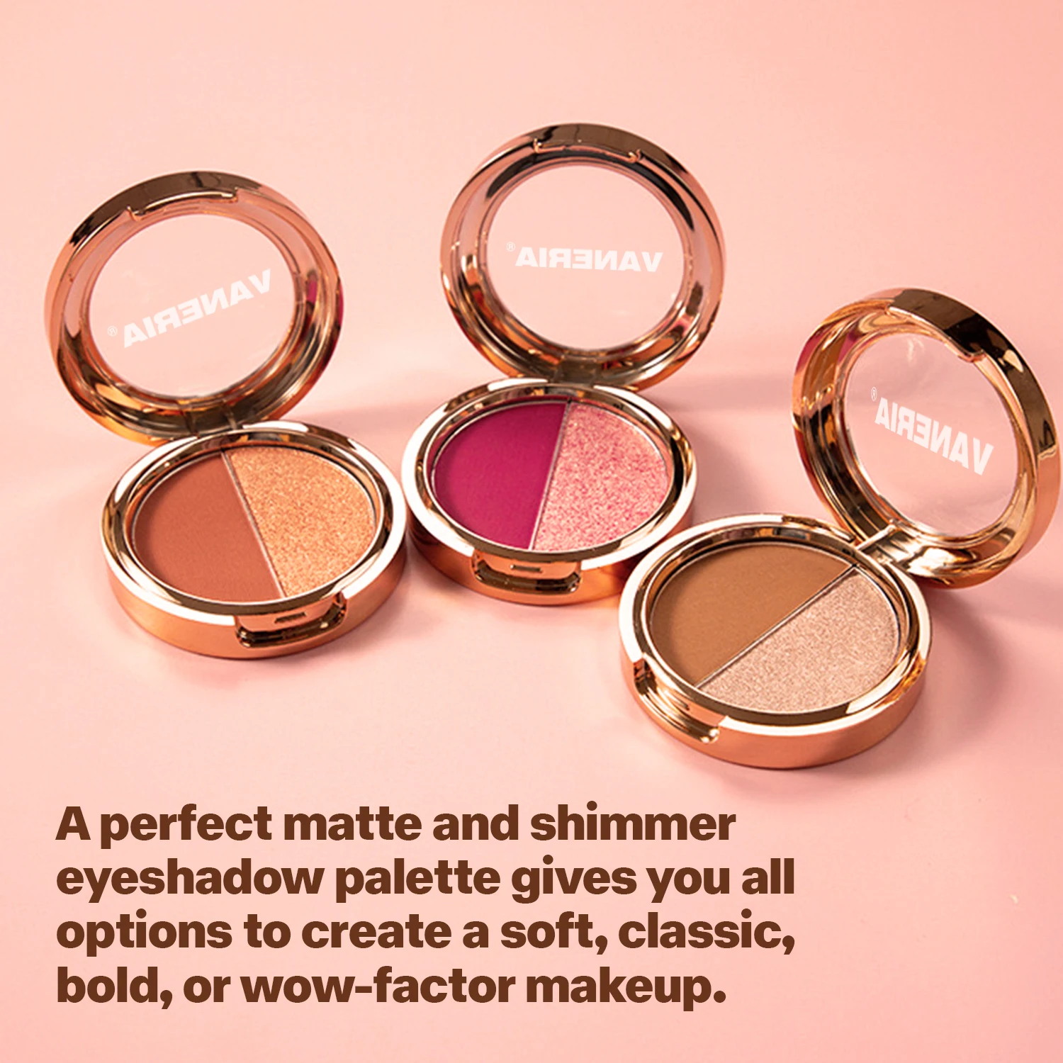 Custom Eyeshadow Palette Matte Eye Shadow Makeup High Pigmented Naturing-Looking Glitter Eyeshadow