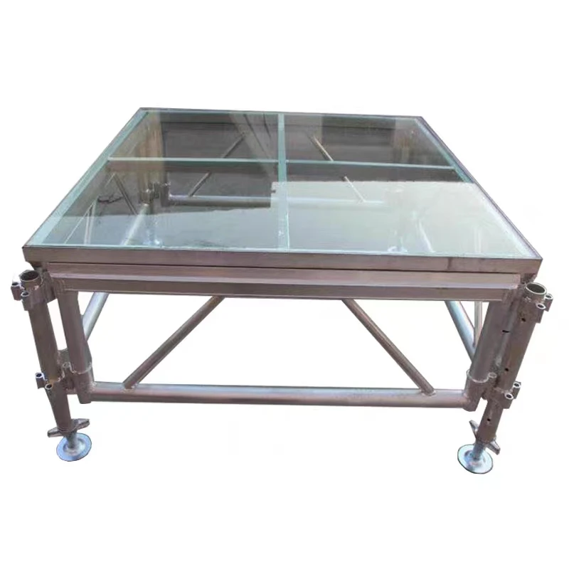 CE Portable Outdoor Portable plexiglass Stage platform Used aluminum Mobile Stage Platform with step