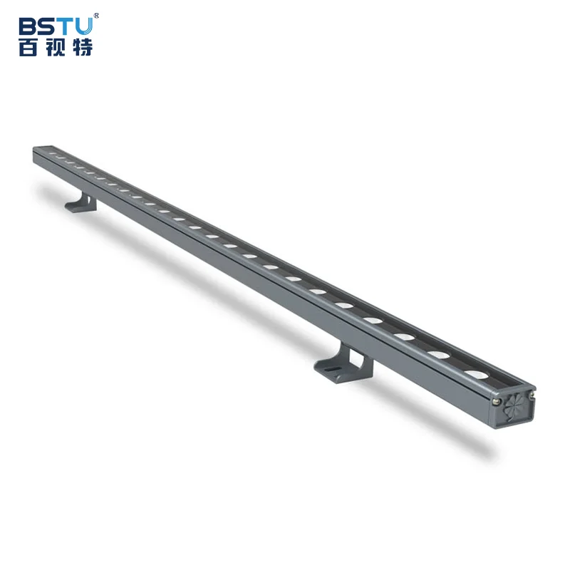 Aluminum shell outdoor waterproof building exterior wall landscape lamp DMX512 control RGBW Linear 18W 24W LED wall lamp