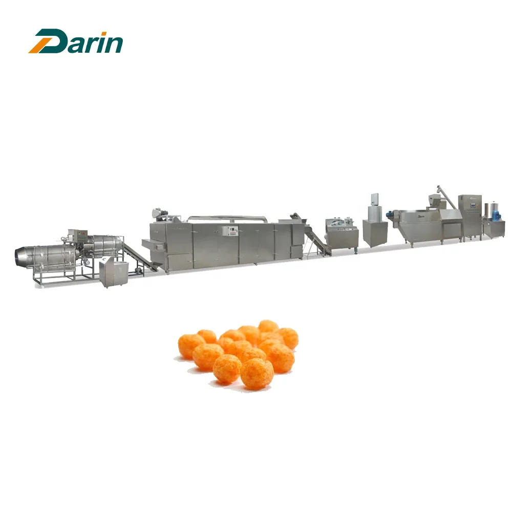 Cream corn stick bar automatic cut-off puffing food snack puffed extruder machine