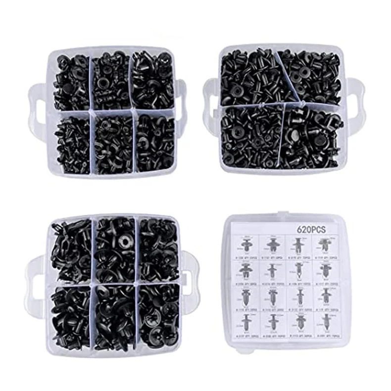 Plastic bumper car clips plastic custom decorative plate retainer fasteners custom packaging