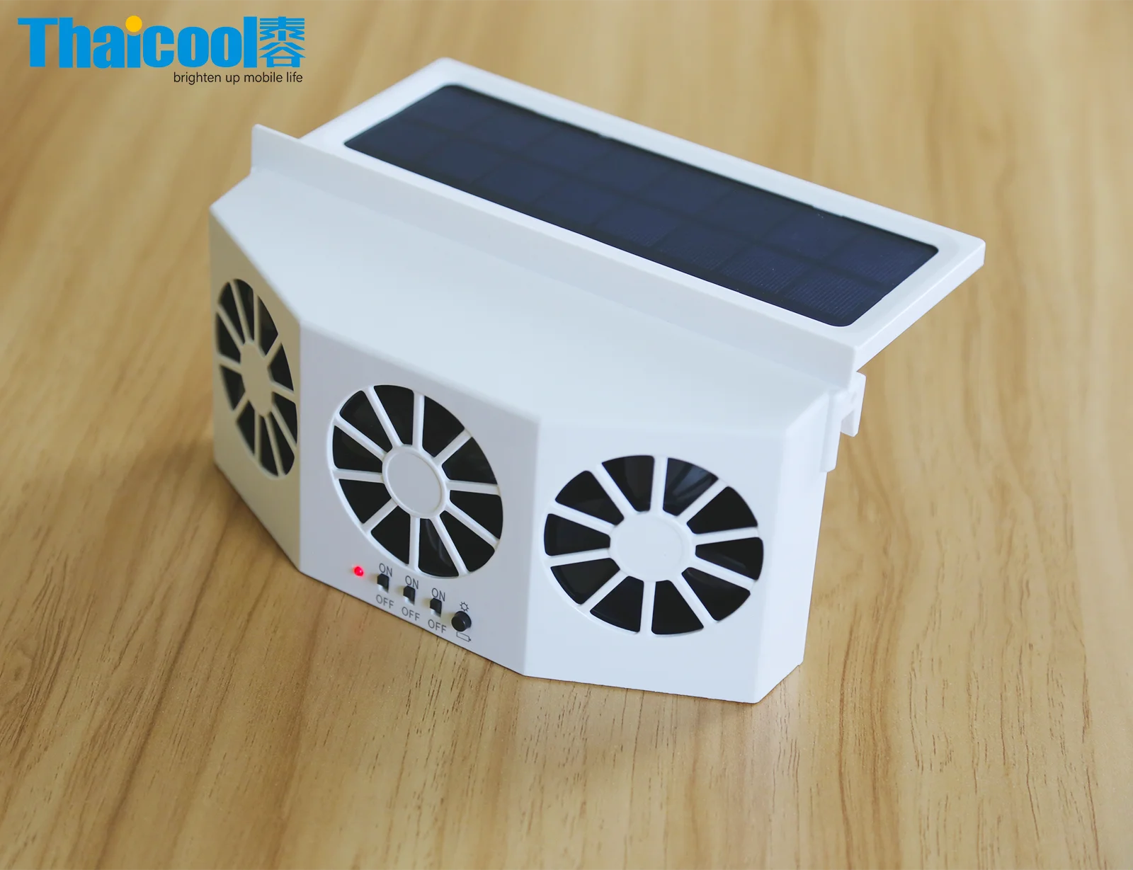 Car Cooling System Solar Panel Car Window Cooler 3 Three Fan Auto Solar Powered Ventilation Exhaust Fan