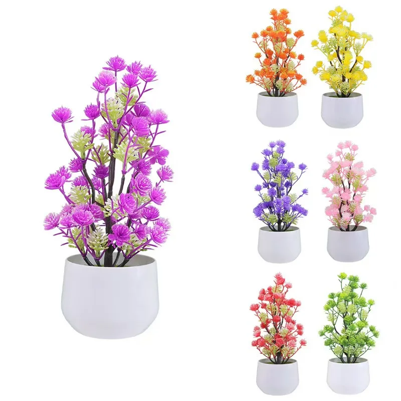 Artificial Flowers living room decoration home decoration plastic plant small potted plants