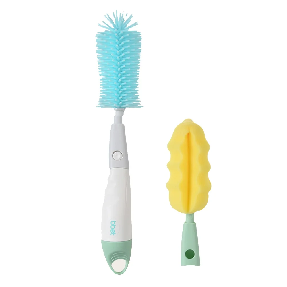 BH baby care  products of baby bottle brush,Silicone bottle Brush with  sponge OEM ODM