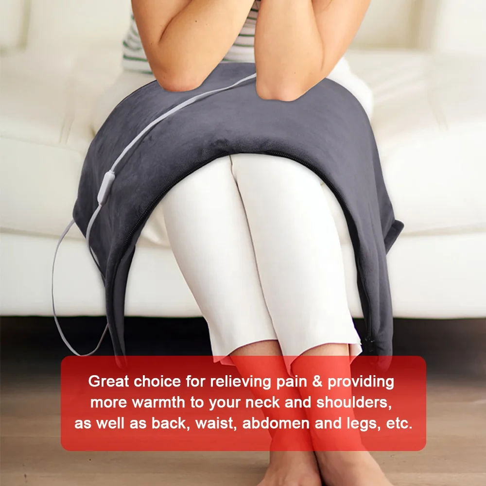Large Heating Pads for Cramps Electric Heating Pad with 3 Fast Heating Settings