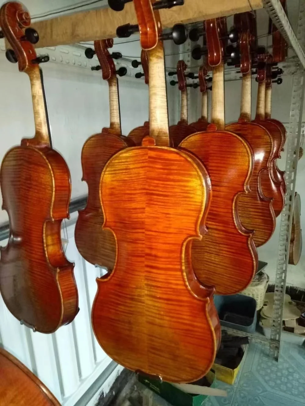 Microprocessor Brazil Wood Wooden Varnish High Grade Handmade Professional Violin