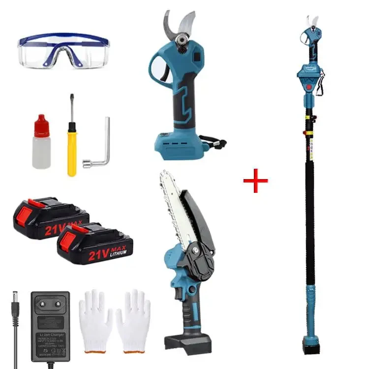 PS 06 Long Reach Cordless Cutting Saw Lithium Battery Pruning Scissors Pruning Shears Electric Pruner