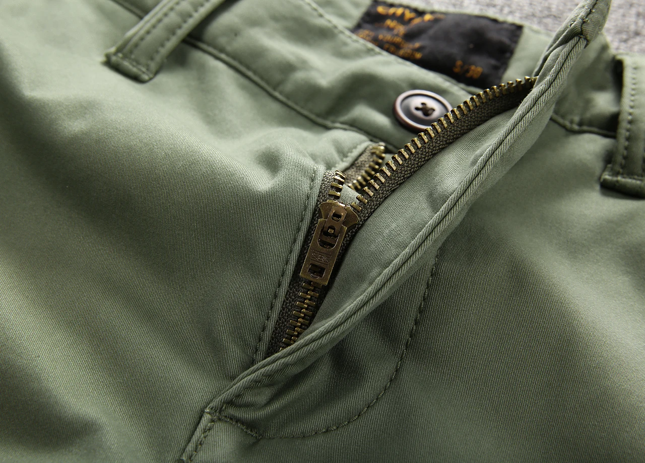 Windproof Winter Add Wool Warm Men Trousers Casual Pants With Pocket