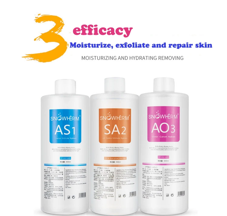 Aqua Peeling Hydra Solution H2O2 Machine Beauty Facial Hydro Serum with Aqua Solutions Liquid Household Chemicals
