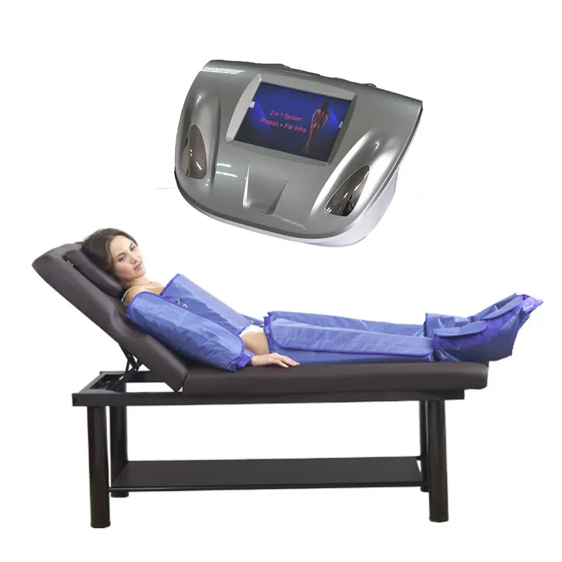 2022 new modle 2 In 1 Far Infrared pressotherapy machine lymphatic Slimming Beauty Home Equipment WS17