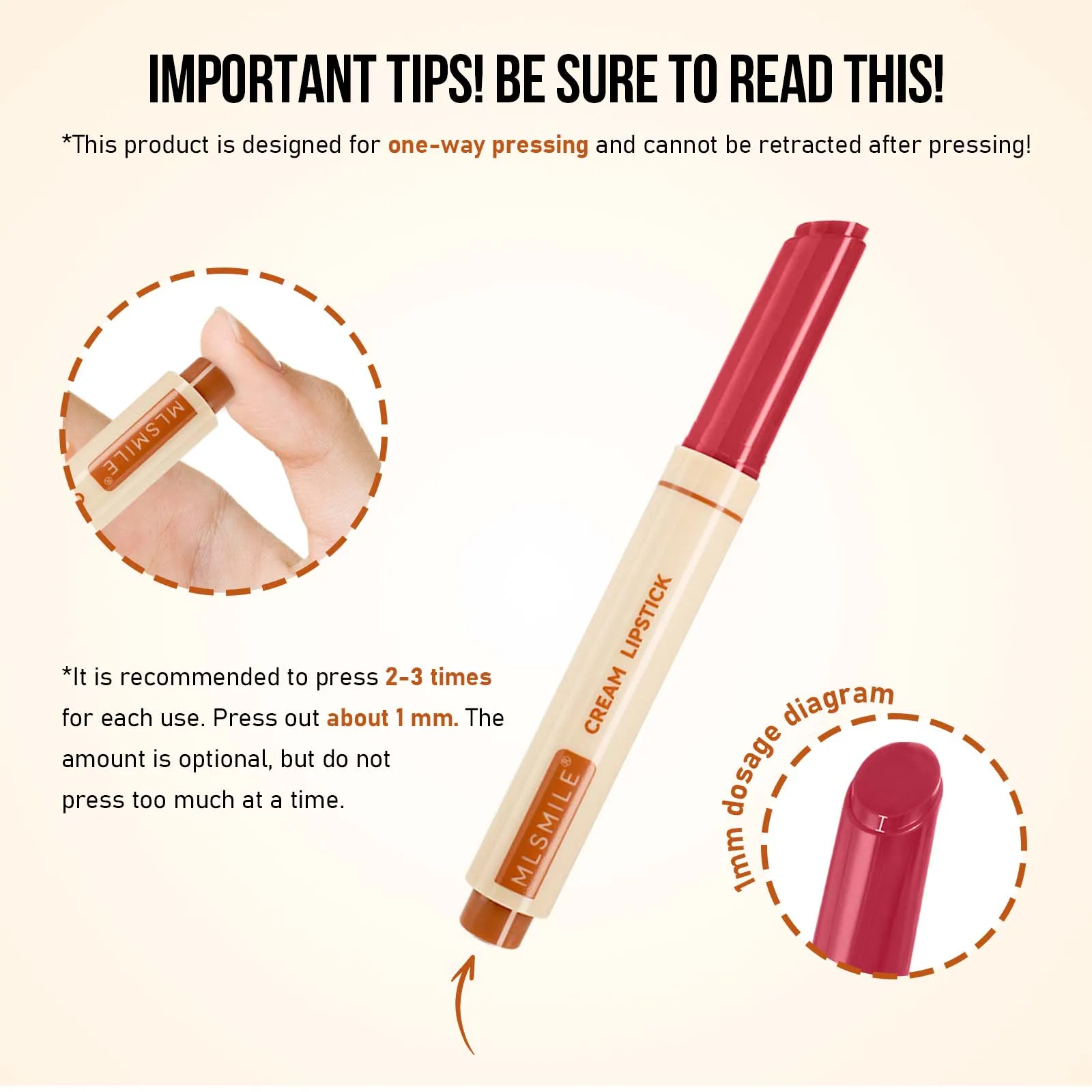 MLSMILE 6-Shade Hydrating Lipstick  - Moisture-Rich, Long-Lasting Color - Perfect for Dry Seasons & Gifting