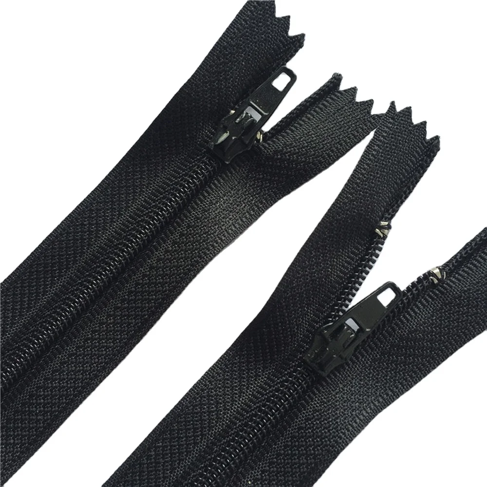 Wholesale No. 3 Nylon Lace Invisible Zipper Colorful Spot Throw Pillow Cushion culottes Hidden plastic zippers