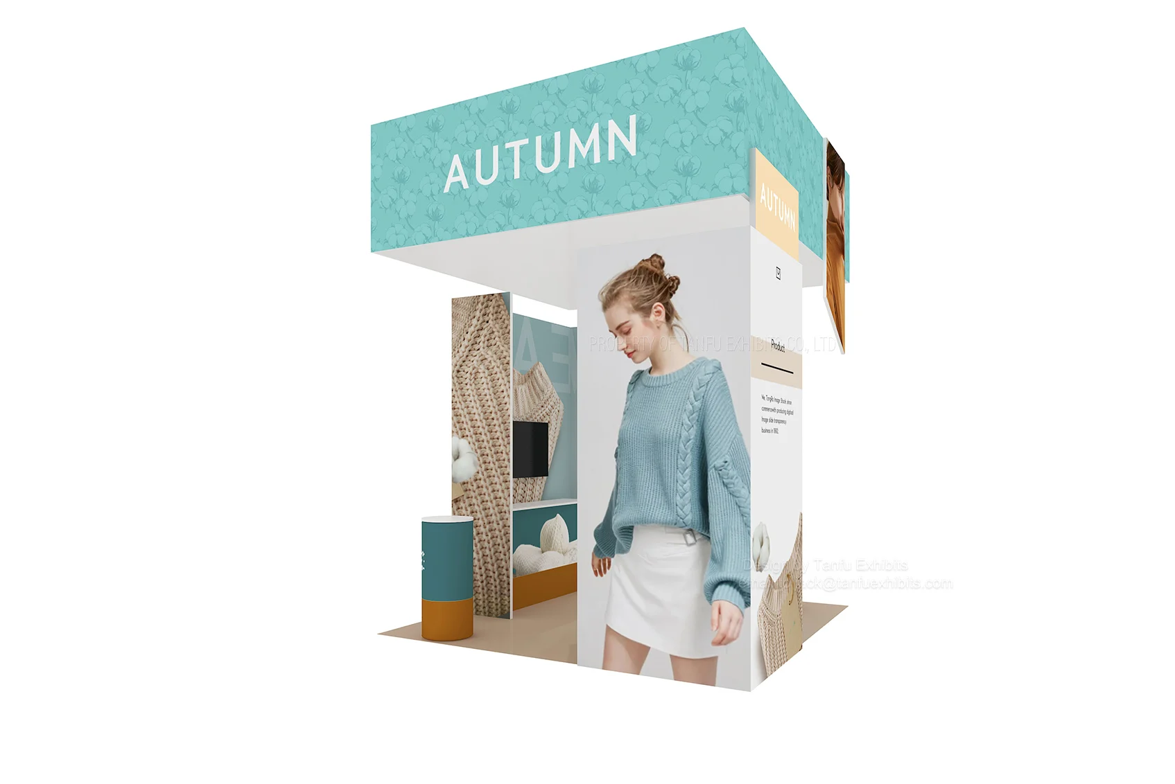 Custom Exhibition Stand 3 x 3 or 3 x 6