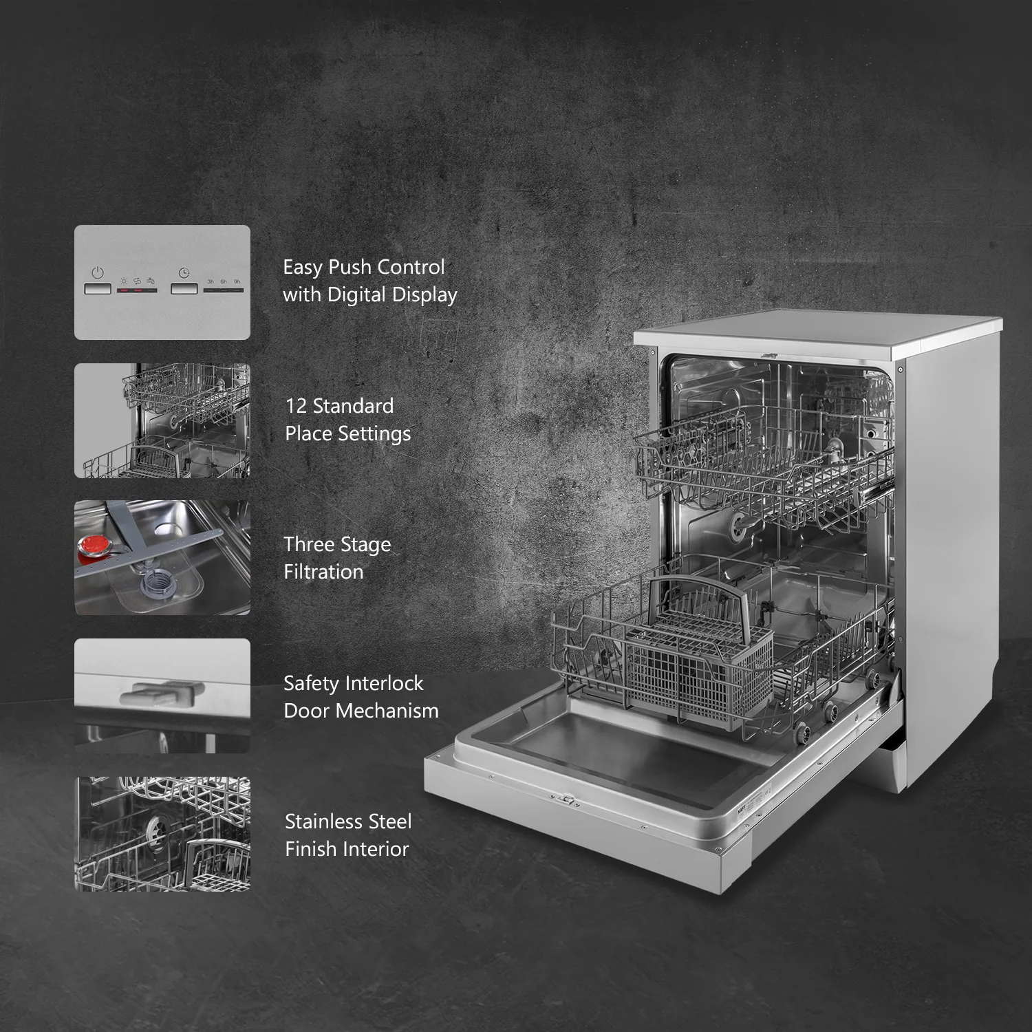 Dishwasher Multi-function Top Standard 60cm Built in Freestanding Big Family Kitchen Dish Washing Wholesale Best Dishwashers