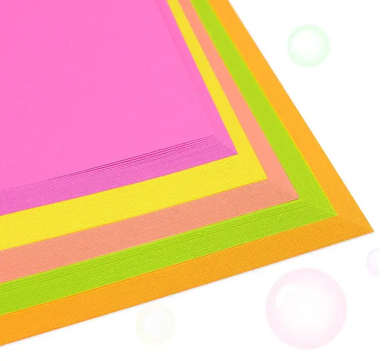 
High quality A4 size fluorescent paper,Manufacture A4 Pink,Yellow,Orange,Green,Peachblow Color Fluores Paper Suppliers 
