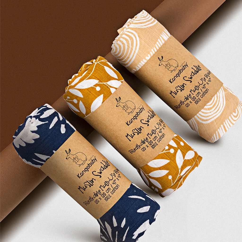 Custom Manufacturer Double Layer Newborn Swaddle Wrap Receiving Blanket Baby Muslin Swaddle Blankets