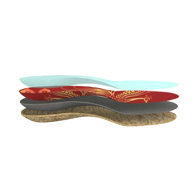 . Full Length Orthotic Shoe Insoles Inserts Flat Feet Cushion Odm Custom Printing Design  Cork Insoles For Shoes