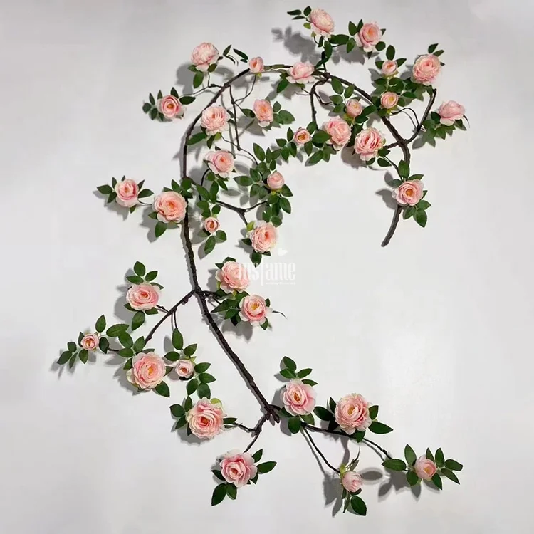 MSFAME Artificial Rose Vine Flowers Suppliers Party Accessories Festive & Party Supplies