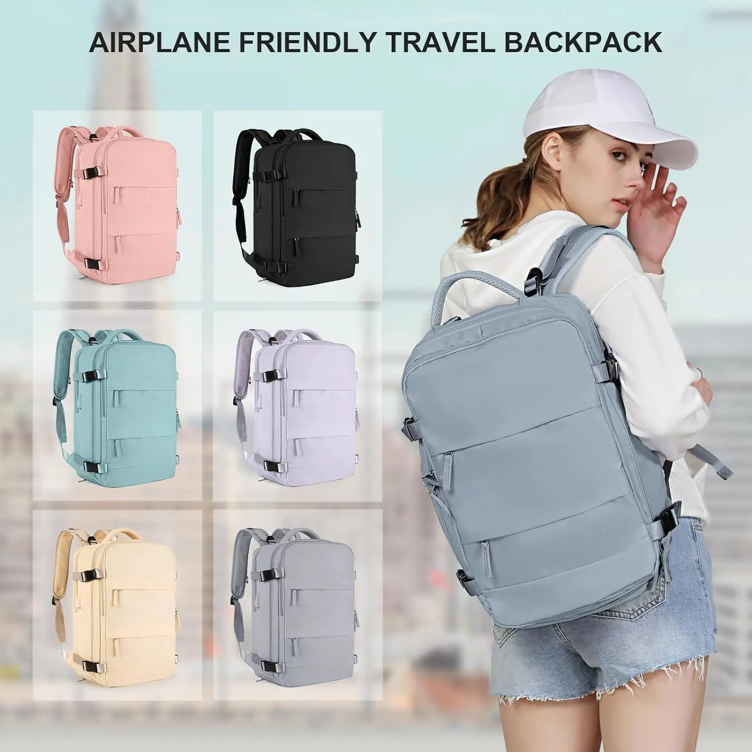 Men Women Fashion Custom Business Waterproof School Hiking Travel Laptop Backpack Outdoor Daily Bag